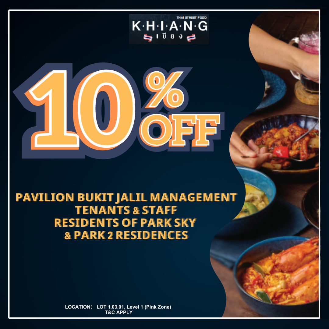 Khiang : 10% OFF